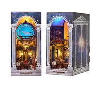 Aischens DIY Book Nook Kit, Puzzle 3D in Legno con luce LED, Casa delle Bambole Fai da Te in Miniatura, DIY Kit Libro Nook Miniatura Diorama da Costruire, per Decorazione Libreria Regali Creativi