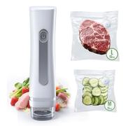 Aischens Mini Sigillatrice Sottovuoto Portatile Compatta per Alimenti,Macchina con 30 Pezzo Sacchetti Riutilizzabili | Sigillatrice per Conservazione Cibi, Compatta per Preservare Alimenti Chef