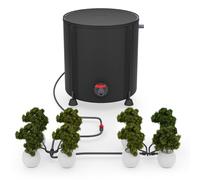 Aischens Sistema Di Irrigazione Automatica Per Interni Con Secchio Pieghevole Da 50 Litri, Pompa Dell'Acqua Da 25w E 8 Ugelli A Goccia Per L'Irrigazione Di Serre E Giardini