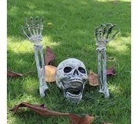 AISENO Realistico scheletro Stakes Decorazioni di Halloween per prato Pali Giardino Halloween Scheletro Decorazione