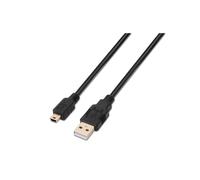 Aisens Cavo USB A101-0025 – USB 2.0 1,8 m A a Mini-USB B Nero per cellulari e fotocamere