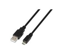 AISENS A101 - 0028 - Cavo USB 2.0 da 1.8 m per cellulari, Colore: Nero