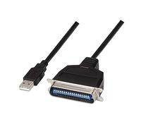 AISENS A104 - 0038 - Convertitore USB Stampante, Tipo A, Colore: Nero