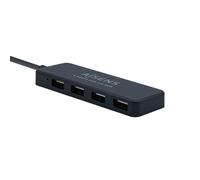 AISENS A104-0402 Hub interfaccia USB 2.0 480 Mbit/s Nero