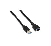 AISENS A105 - 0042 - Cavo prolunga USB 3, 2 m, Adatto per Cover Esterna/Gioco di Console/Fotocamere digitali/Webcam/stampanti/Mouse, Colore: Nero