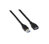 AISENS A105 - 0042 - Cavo prolunga USB 3, 2 m, Adatto per Cover Esterna/Gioco di Console/Fotocamere digitali/Webcam/stampanti/Mouse, Colore: Nero