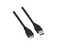 AISENS A105 - 0043 - Cavo USB 3 di 1 m, per Esterno, cellulari e Fotocamere digitali, Colore: Nero