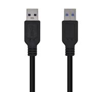 AISENS A105-0447 USB 3.0 Cable, Type A/M-A/M, Black, 2 m
