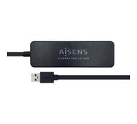 AISENS A106-0399 hub di interfaccia USB 3.2 Gen 1 (3.1 Gen 1) Type-A 5000 Mbit/s Nero