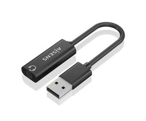 AISENS A106-0770 adattatore per inversione del genere dei cavi USB-A 3,5 mm Nero NEW