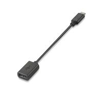 AISENS A107 - 0059 - Cavo USB 2.0 (3 A, Tipo USB-C/M-A Femmina, 15 cm, Colore: Nero
