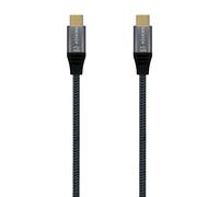 Aisens Cavo USB A107-0672 USB 3.2 Gen2x2 20Gbps 5A 100W USB-C maschio/maschio grigio 1,5 m