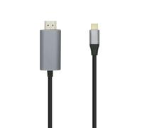 AISENS - A109-0393 - USB-C to HDMI Converter Cable 4K@60HZ, USB-C/M-HDMI/M, Blac