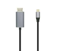 Cavo Aisens da USB-C a DisplayPort da 1,8 m Argento/Nero
