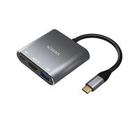 AISENS - A109-0669 - Convertitore USB-C a HDMI/USB-C PD/Tipo A USB 3.0, 3 in 1, grigio, 15 cm