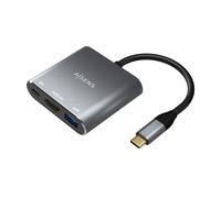 Aisens Convertitore USB-C A109-0669 3-in-1 HDMI/USB-C PD/USB-A USB 3.0 15 cm Grigio