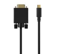 AISENS - A109-0692 - Cavo convertitore USB-C a VGA, USB-C/M-Hdb15/M, Nero, 0,8 M