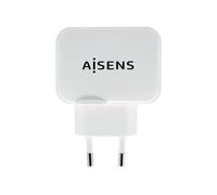 Aisens A110-0439 Caricabatterie 2xUSB 2.0 17W Bianco