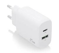 Aisens A110-0758 Caricabatterie 25W 1xUSB-C PD3.0 1xUSB-A QC3.0 Bianco