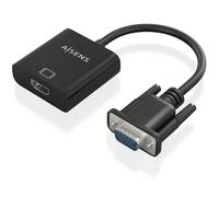 AISENS Cavo convertitore SVGA Audio a HDMI SVGA M Jack 3 5H USB MicroB H HDMI A H Nero 20cm