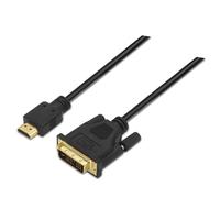 AISENS A117-0090 - DVI to HDMI Cable 1.8m for Display or Full HD TV - Black