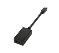 AISENS A125 - 0137 - Convertitore Mini DP a HDMI da 15 cm, Colore: Nero