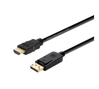 Aisens Cavo A125-0364 DisplayPort a HDMI DP maschio a HDMI maschio 2 m Nero
