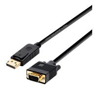 AISENS - A125-0365 cavo di interfaccia e adattatore DisplayPort VGA D-SUB Nero
