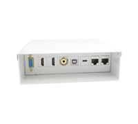 AISENS - A127-0720 - Scatola di giunzione audiovisiva VG JACK3.5+2xHDMI+1xUSB-B+1xUSB-C+2xRJ45 Cat.6A STP, Bianco