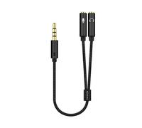 AISENS A128-0416 cavo audio 0,25 m 3.5mm 2 x 3.5mm Nero
