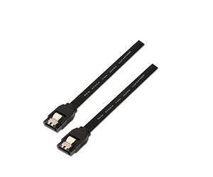 AISENS A130 - 0157 - Cavo Dati con picchetti, 0.5 m, per Hard Disk SATA, Colore: Nero