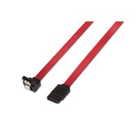 AISENS A130 - 0156 - Cavo Dati ad Angolo retto con picchetti, 0.5 m, per Hard Disk SATA, Colore: Rosso