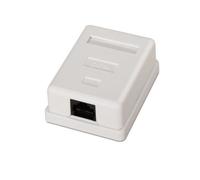 AISENS A138-0296 Rosetta di superficie Cat.5e 1 presa RJ45 UTP Bianco