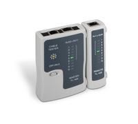 AISENS A142 - 0312 - Tester per Cavo RJ11/RJ12/RJ45, Colore: Grigio