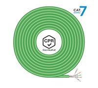 AISENS - A146-0667 - Cavo di rete RJ45 LSZH CPR Cca Cat.7 600 MHz S/FTP AWG23, verde, 305 m