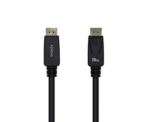 AISENS A149-0433 Cavo Displayport Certificato V1.4 8K@60Hz, DP/M-DP/M, nero, 3,0 m