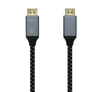 AISENS A149-0437 Cavo Displayport V1.4 8K@60Hz, DP/M-DP/M, grigio/nero, 2,0 m