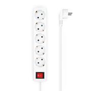 AISENS A154-0651 estensione e multipla 1,4 m 5 diga(e) AC Interno Bianco