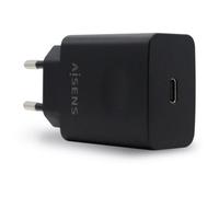 Aisens ASCH-1PD20-BK Caricabatterie USB-C PD3.0 1 porta 1xUSB-C 20W Nero