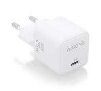 AISENS ASCH-25W1P012-W Caricabatterie per dispositivi mobili Universale Bianco AC Ricarica rapida Interno