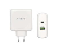 AISENS ASCH-2PD30QC-W Caricabatterie per dispositivi mobili GPS, Comandi di gaming, MP3, MP4, Telefono cellulare, Computer port NEW