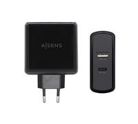 AISENS ASCH-2PD45A-BK Caricabatterie per dispositivi mobili Nero Interno