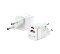 AISENS - ASCH-30W2P004-W - Caricatore GAN 30W, 1XUSB-C PD3.0 QC4.0, 1XUSB-A QC3.0, Bianco