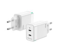 Aisens ASCH-45W2P005-W Caricatore da muro GaN 2xUSB Type-C 45W Bianco