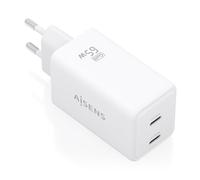 AISENS ASCH-65W2P078-W caricabatterie per dispositivi mobili Fotocamera Digitale, Telefono cellulare, Laptop, Smartphone, Tablet, Universale Bianco Rete Carica rapida Interna - Nouvo