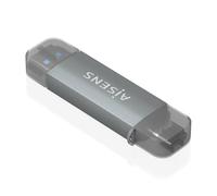 AISENS ASCR-2AC08-GR lettore di schede USB 3.2 Gen 1 (3.1 Gen 1) Type-A/Type-C Grigio NEW