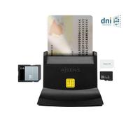 AISENS ASCR-SN04CSD-BK lettore di controllo di accesso Lettore di controllo accessi USB Nero NEW