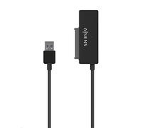 AISENS - ASE-35A01B - Adattatore per disco rigido da 2,5"/3,5" SATA A USB-A USB 2.0/3.0/USB3.1 GEN1, nero