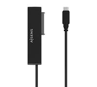 AISENS - ASE-35C02B - Adattatore per disco rigido da 2,5"/3,5" SATA A USB-C USB USB3.1 GEN1, nero