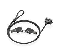 AISENS - ASLK-D40K04-BK - Cavo di Sicurezza con Serratura a Chiave per Computer, Monitor, Portatile 1,5 m